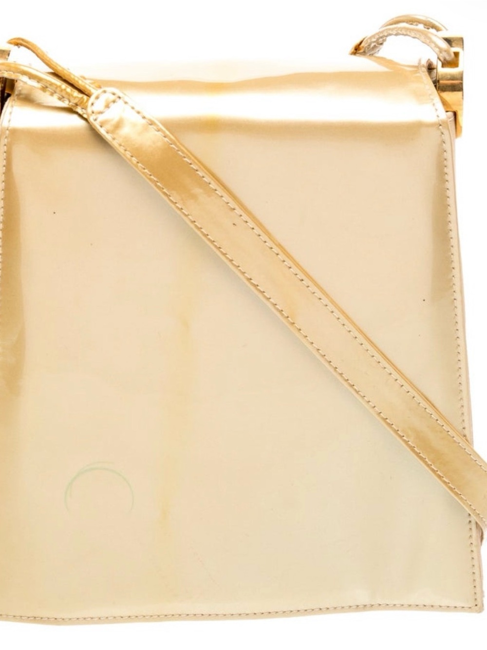 Stuart Weitzman Yellow Gold X Body Purse
